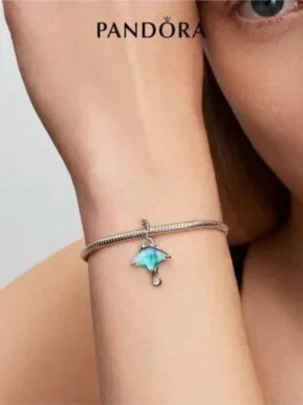 Pandora Manta Ray Dangle Charm - Picture 4 of 6